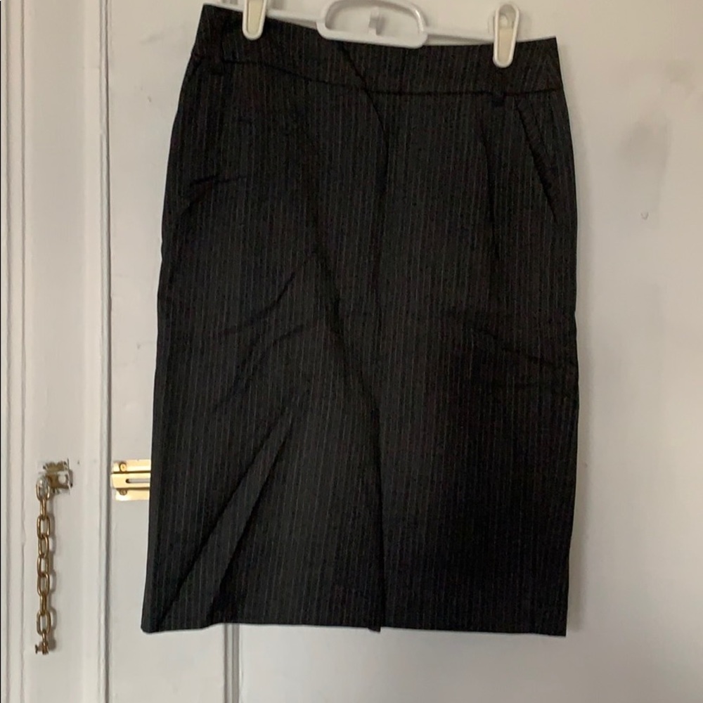 Grey esprit pinstripes pencil skirt